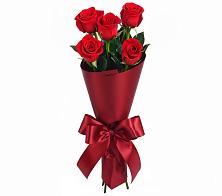 Букет 5 Красных роз Эдлесс Лав в Божонке