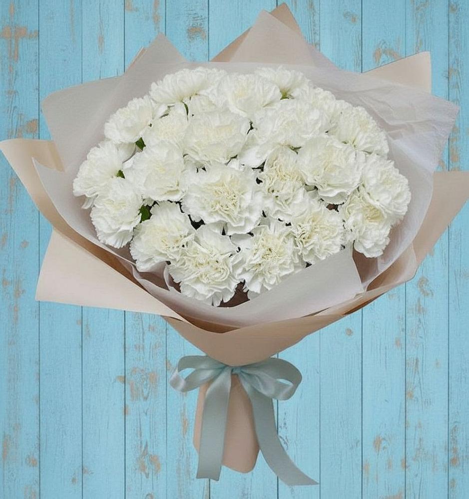 Букет цветов из: Гвоздики в Божонке