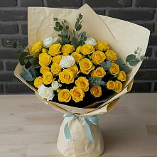 Букет цветов из:  Розы в Божонке