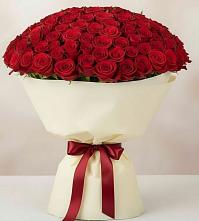 Букет 101 Красная роза Милано в Божонке