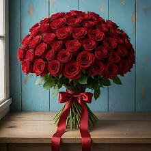 Букет Красные розы Блэк Меджик в Божонке