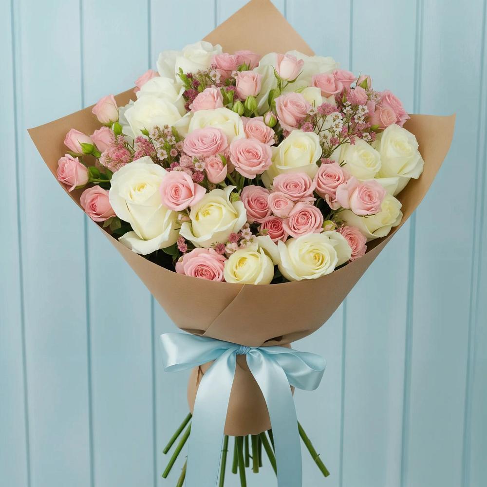 Букет цветов из: Розы в Божонке