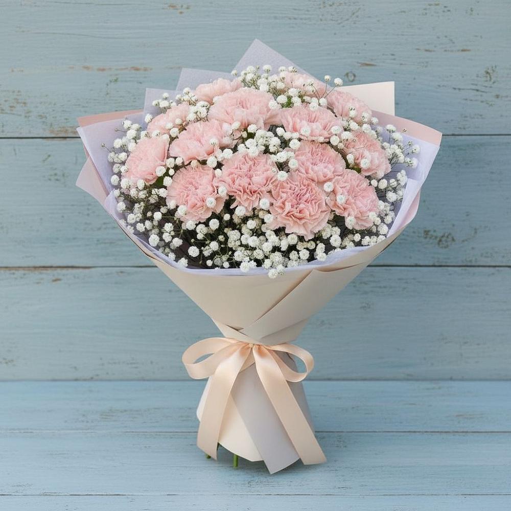 Букет цветов из: Гвоздики в Божонке