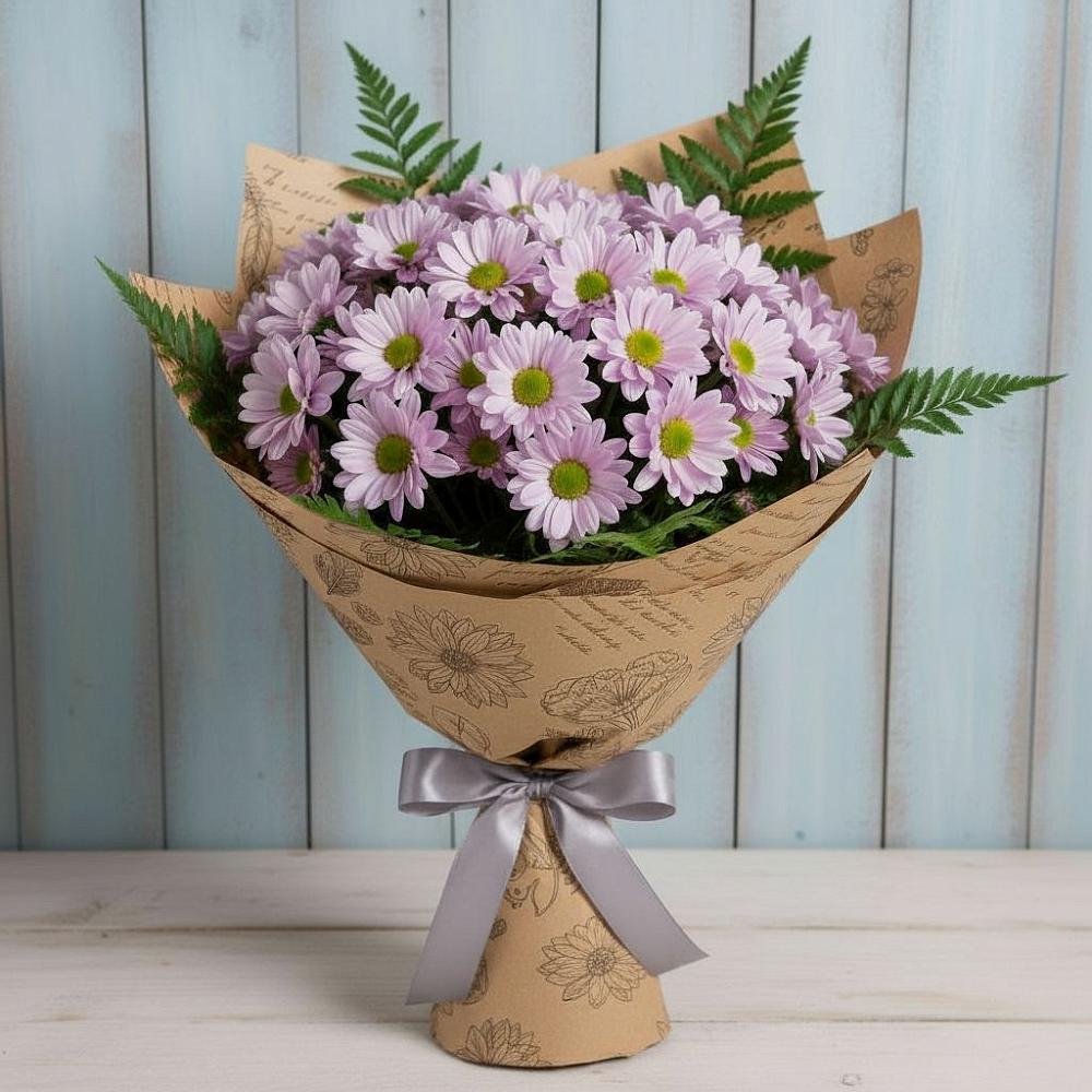 Букет цветов из: Хризантемы в Божонке