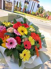 Букет цветов из:  Герберы #REPLACE_PRED# Божонке