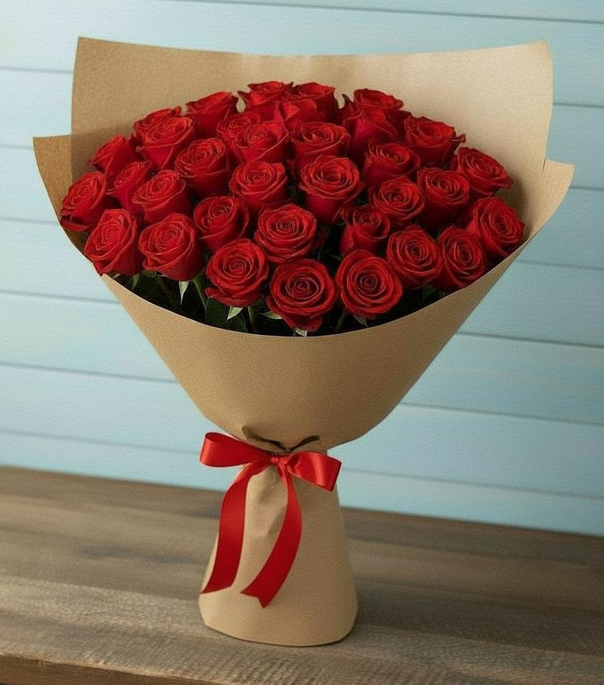 Букет Красные розы Милано в Божонке