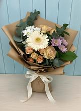 Букет цветов из:  Герберы и Хризантемы в Божонке