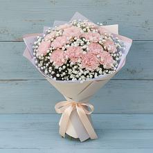 Букет цветов из:  Гвоздики #REPLACE_PRED# Божонке