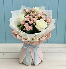 Букет цветов из:  Розы в Божонке