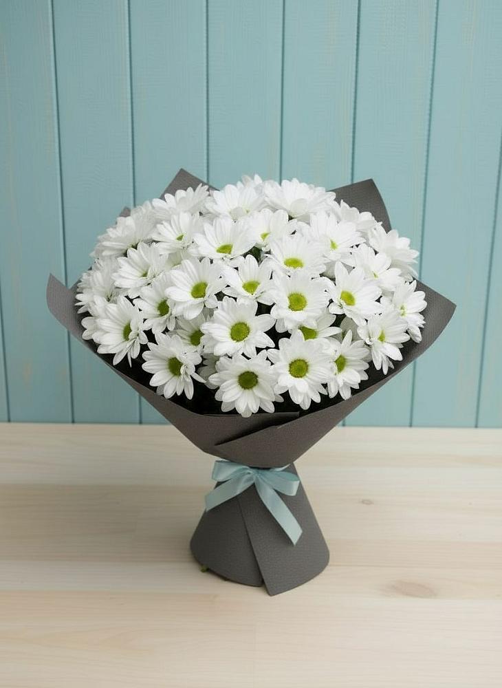 Букет цветов из: Хризантемы в Божонке