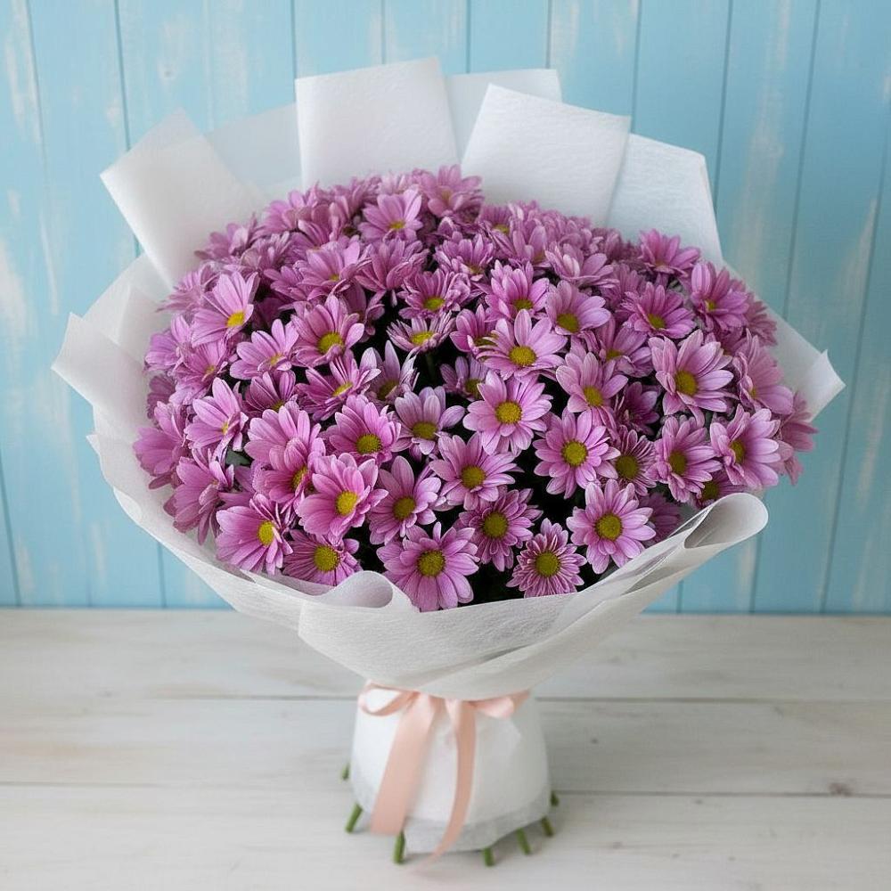 Букет цветов из: Хризантемы в Божонке