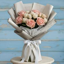 Букет цветов из:  Розы в Божонке