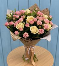 Букет цветов из:  Розы в Божонке