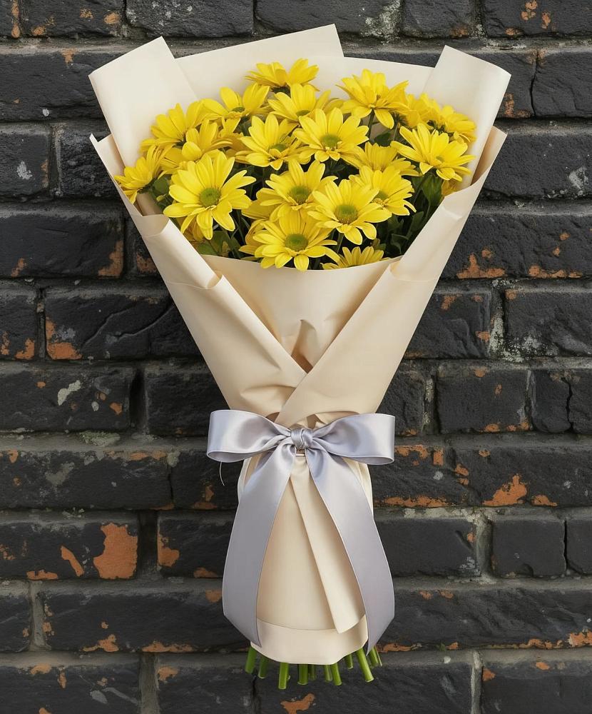 Букет цветов из: Хризантемы в Божонке