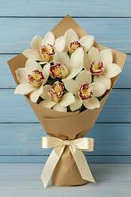 Букет цветов из:  Орхидеи и Розы в Божонке
